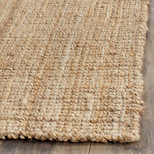 SAFAVIEH Natural Fiber Collection Accent Rug - 4' x 6', Natural, Handmade Farmhouse Jute, Ideal for High Traffic Areas in Entryway, Living Room, Bedroom (NF730C) - color: Natural, size: 4' x 6' (Rectangular)