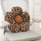 2Pcs Leopard Print Bow Throw Pillow Furry Bow Plush Pillows Cute Flower Plush Pillow Cheetah Home Decor Stuffed Bow Lumbar Pillow for Bed Couch Living Room Decor (Brown, 18.1in Bowknot)