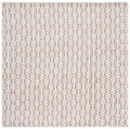 SAFAVIEH Natural Fiber Collection Area Rug - 6' Square, Natural & Grey, Handmade Jute & Wool, Ideal for Living Room, Bedroom, Dining Space (NFB225F) - color: Natural/Grey, size: 6' x 6' (Square)