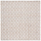 SAFAVIEH Natural Fiber Collection Area Rug - 6' Square, Natural & Grey, Handmade Jute & Wool, Ideal for Living Room, Bedroom, Dining Space (NFB225F) - color: Natural/Grey, size: 6' x 6' (Square)