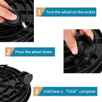 2Pcs Plant Caddy,Planter Pot Mover, Plant Pot Pallet Dolly Caster with Universal Wheels, Round Movable Planter Dolly Trolley Tray Pallet Outdoor Indoor Tree Flower Stand Planter (11.8 inch+2pcs+black)