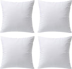 Phantoscope 18x18 Pillow Inserts, Set of 4 Lightweight Down Alternative Throw Pillows for Couch, Soft Indoor Decorative Pillow Forms Cushion Inserts for Bed