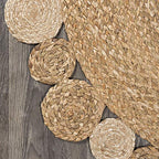 JONATHAN Y Eden Jute Hippie Circle Natural 3' Round Indoor Area Rug, Natural-Fibers, Geometric, Easy-Cleaning for Living Room, Bedroom, Kitchen, Pet Friendly, Non-Shedding (RNF102A-3R)