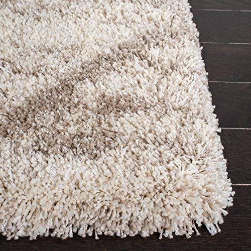 SAFAVIEH Hudson Shag Collection Accent Rug - 2' x 3', Multi Ivory & Beige, Trellis Design, Non-Shedding & Easy Care, 2-inch Thick Ideal for High Traffic Areas in Living Room, Bedroom (SGH281H) - color: Multi Ivory/Beige, size: 2' x 3' (Rectangular)