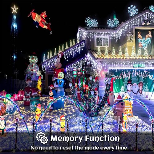 132ft Icicle Lights for Outside, 1280 LED White Christmas Lights Outdoor with 240 Twinkle Drops, 8 Modes Plug in Waterproof Timer Memory for Tree Wedding Party House Patio Eave Yard Holiday Decoration - color: Cool White, size: 1280LED/132ft