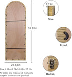 Rattan Full Length Mirror, 64x 20 Full Body Mirror for Wall, Rattan Frame Boho Mirror Decor Bedroom Bathroom Checkroom Livingroom Entryway Farmhouse