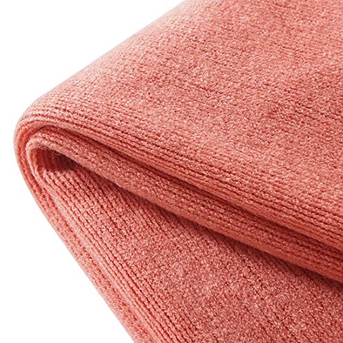 Homiest Decorative Knitted Throw Blanket with Fringe Soft & Cozy Tassel Blanket for Couch Sofa Bed (Orange,50x60) - color: Orange, size: 50" x 60"