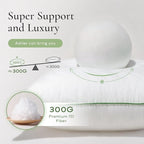 Ashler 12x12 Pillows Insert (Set of 2) - Throw Pillow Inserts with 100% Cotton Cover - Premium Fluffy Pillow Forms Stuffing Bedding Inserts -Decorative White Couch Pillow