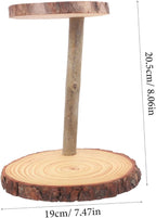 Boho Decor Plant Pot Holder Solid Wood Flower Stand Balcony Display Rack Decorative Cake Shelf