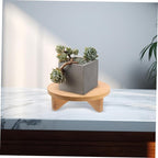 GANAZONO Solid Wood Flower Stand Boho Office Decor Decorative Shelf Outdoor Plant Stands