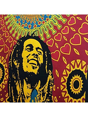 Rastogi Handicrafts Cotton Tapestry Indian Goddess Indian Deity 40" X 30" Poster Size Tapestry - color: Bobmarley-g
