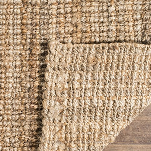 SAFAVIEH Natural Fiber Collection Runner Rug - 2'6" x 8', Natural Brown, Handmade Jute, Farmhouse Style, Chunky Textured Thick Pile (NF447A) - color: Natural, size: 2'6" x 8' (Runner)