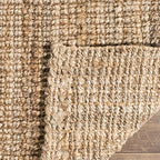 SAFAVIEH Natural Fiber Collection Runner Rug - 2'6" x 8', Natural Brown, Handmade Jute, Farmhouse Style, Chunky Textured Thick Pile (NF447A) - color: Natural, size: 2'6" x 8' (Runner)