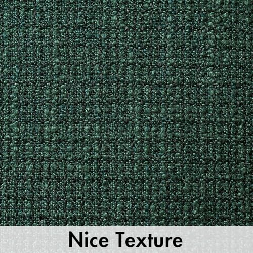MIULEE Burlap Linen Christmas Throw Pillow Covers 20x20 Inch Set of 2 Dark Green Decorative Pillows Modern Farmhouse Soft Cushion Covers for Outdoor Couch Sofa Bedroom Livingroom Home Decor - color: Dark Green, size: 20" x 20" (Pack of 2)