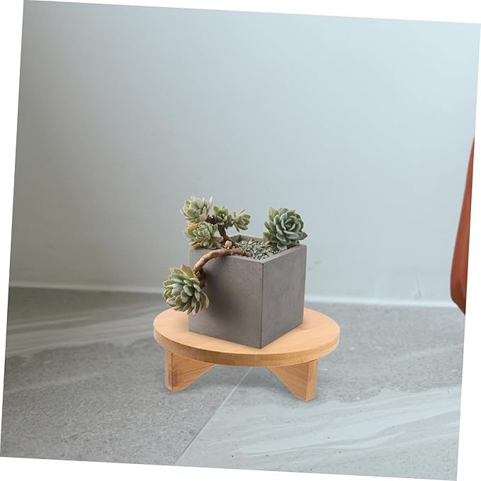 Solid Wood Flower Stand Tiered Tray Stand for Outdoor Plant Shelf Boho Office Decor Plant Holders