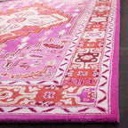SAFAVIEH Bellagio Collection Accent Rug - 4' x 6', Red & Pink, Handmade Medallion Wool, Ideal for High Traffic Areas in Entryway, Living Room, Bedroom (BLG545B) - color: Red/Pink, size: 4' x 6' (Rectangular)