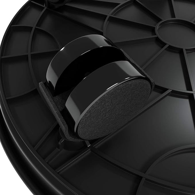 2Pcs Plant Caddy,Planter Pot Mover, Plant Pot Pallet Dolly Caster with Universal Wheels, Round Movable Planter Dolly Trolley Tray Pallet Outdoor Indoor Tree Flower Stand Planter (11.8 inch+2pcs+black)