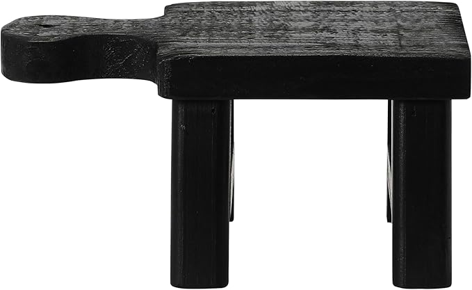 Creative Co-Op Decorative Wood Pedestal, Black