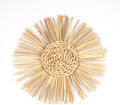 Craft County Hanging Wicker Wall Decoration – Add to Any Bedroom, Living, Sunroom – Available in Basket or Sun Pattern