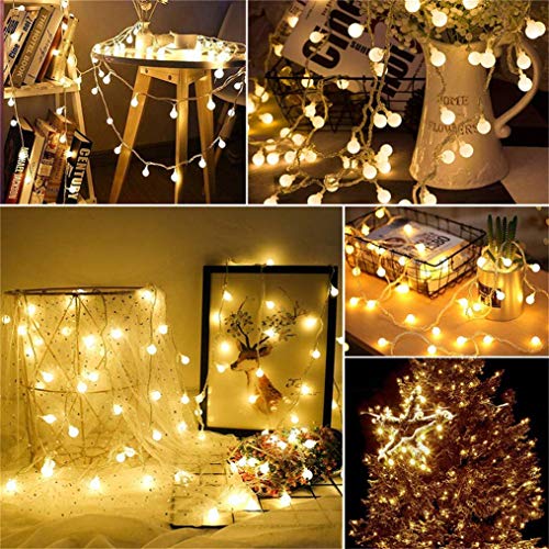 Globe USB String Lights, 20ft 40 LED Globe USB Powered Fairy Lights Warm White for Party Birthday Christmas Home Decoration