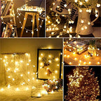 Globe USB String Lights, 20ft 40 LED Globe USB Powered Fairy Lights Warm White for Party Birthday Christmas Home Decoration
