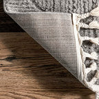 Nuloom Kerry Light Grey, 2'8" x 8', Geometric, Soft and Cozy, High Traffic, Stain Resistant, Easy Clean, Durable Runner for Bedroom, Living Room, Dining Space, Den, Foyer, Entryway - color: Kerry Light Grey, size: 2'8" x 8' (Rectangular)
