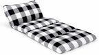 Butterfly Craze Floor Pillow Case - Transforms into Floor Bed & Sleep Mat - Ground Seating & Studio Apartment Essentials - Portable Guest Bed & Folding Mattress Alternative - King, Black/White