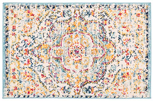 Rugshop Vintage Distressed Bohemian Area Rug 2' x 3' Blue - color: Blue, size: 2' x 3' (Rectangular)