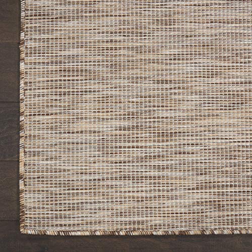 Nourison Home Positano Beige 2'2" x 10' Area Rug - Easy Clean, Non Shedding, Bed Room, Living Room, Dining Room, Kitchen (10' Runner) - color: Beige, size: 2'2" x 10' (Runner)