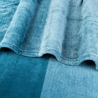PAVILIA Teal Blue Ombre Fleece Throw Blanket for Couch Sofa Bed, 50x60 - color: Gradient - Sea Blue, size: 50 x 60 Inches - Throw