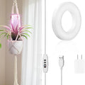 Grow Lights for Indoor Plants: Replacement Grow Light for Macrame Plant Hanger Full Spectrum Plant Light, with 3/9/12H Auto Timer Switch, 3 Colors,10 Dimming（GrowPro Spectrum）