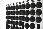 IOWER Large Macrame Wall Hanging Black Macrame Wall Decor Sphericity Cotton Textile Wall Hanging Boho Wall Decor Art Fiber Yarn Art Handmade 39" Wx39 L