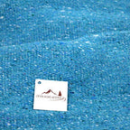 Open Road Goods Solid Color Mexican Yoga Blanket – Large Handwoven Throw for Yoga, Beach, Camping or Home – Soft and Durable Cotton Blend - color: Blue Blanket