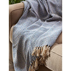 DII Diamond Throw Collection Cotton Woven, 50x60, Artichoke - color: Artichoke