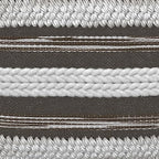 SIMPLIHOME Sommer Boho Square Pouf in Natural/Taupe Grey Handloom Woven Pattern for the Living Room, Bedroom and Kids Room - color: Natural/Taupe Grey, style: Cotton Pouf
