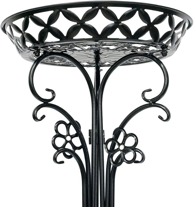 2 Pack Metal Potted Plant Stand Tall Flower Pot Stands Potted Holder Indoor Outdoor Decorative Plant Display Rack for Garden