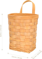 UPKOCH Woven Storage Baskets for Wall Hanging Honey Organizer Nordic Style Decorative Basket for Closet Door Wall Storage