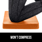 GORILLA GRIP Extra Thick Patent Pending Supportive Foam Kneeling Pad, Large Cushion Knee Pads for Gardening, Baby Bath Time, Dirt and Water Resistant, Workout and Garden Supplies, 17.5x11, Orange