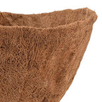 Arcadia Garden Products Extra Durable 1544B 16-inch Coco Liner for Half Round Circle Wall Mounted Hanging Basket Planters, Natural Coconut Fiber Replacement Liner for Garden Outdoor Flower Pots - size: 16-Inch, style: Wall Manger
