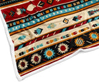 Western Throw Blankets, Southwestern Flannel Throw Blanket, Soft, Flannel, Warm, Geometric Pattern Blankets Decor Farmhouse Country Bed Blanket for Couch Bed Cover 60X70 Inch