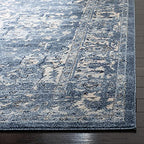 SAFAVIEH Charleston Collection Accent Rug - 2' x 4', Navy & Creme, Traditional Design, Ideal for High Traffic Areas in Hallway, Bathroom & Home Office (CHL411N-24) - color: Navy/Creme, size: 2' x 4' (Rectangular)
