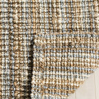 SAFAVIEH Natural Fiber Collection Runner Rug - 2'6" x 8', Grey & Natural Brown, Handmade Jute, Farmhouse Style, Chunky Textured Thick Pile (NF447K) - color: Grey/Natural, size: 2'6" x 8' (Runner)