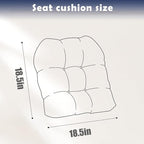 Waterproof Patio Chair Cushions Set of 2 Hawaii Outdoor Rocking Chair Cushion with Ties Non-Slip Dining Chair Pads for Garden Furniture