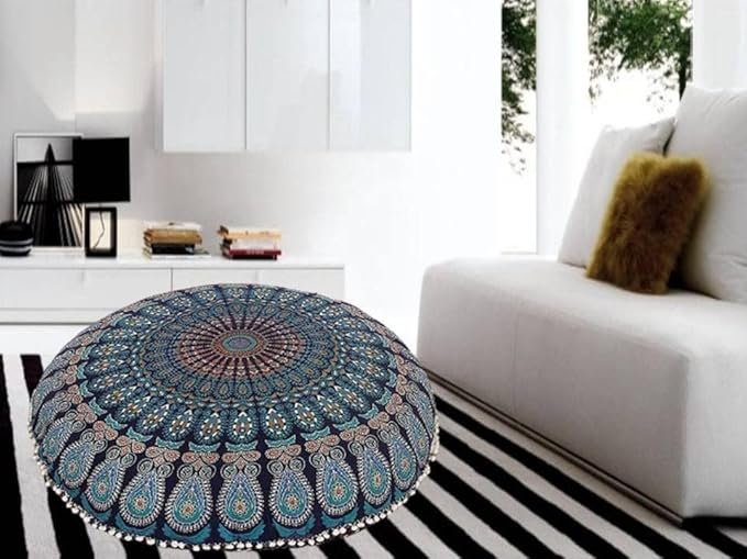 32 Inch Floor Pillow Cushion (Cover Only) Meditation Seating Throw Cushion Cases