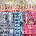 SAFAVIEH Montauk Collection Runner Rug - 2'3" x 9', Blue & Red, Handmade Flat Weave Boho Stripe Cotton, Ideal for High Traffic Areas in Living Room, Bedroom (MTK851M) - color: Blue/Red, size: 2'3" x 9' (Runner)