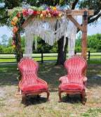S.N.HANDICRAFTS Macrame Large Curtain Bohemian Boho Decoration Backdrop Wedding Wall Hanging (75X85) - size: 75" W x 85" L