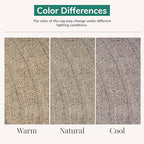 LUXE WEAVERS Modern Geometric Wave Taupe 2x3 Area Rug - color: Taupe, size: 2' x 3' (Rectangular)