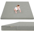 Waterproof Baby Play Mat for Floor Memory Foam 59 * 71 Cushion Playpen Playmat Tummy Time Crawling Mat Nursery Rug Thick Pad Create Soft & Safe Area for Infants,Toddler,Kids,Grey