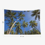 EMMTEEY Tree Tapestry Hanging Wall Decor Big 80X60 Inch-Coconut Palm Tree Tropical Summer Durable Tapestry Wall Hanging for Living Room
