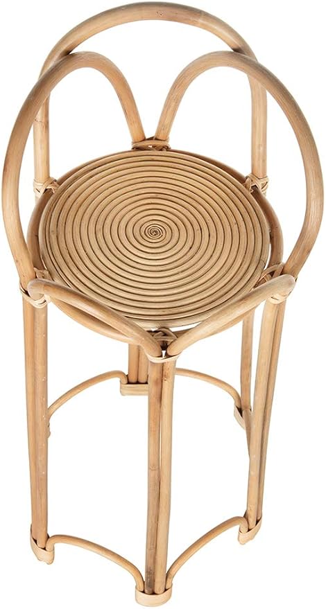 KOUBOO Rattan Loop Indoor Plant Stand, 26 inches, Natural Planter Brown